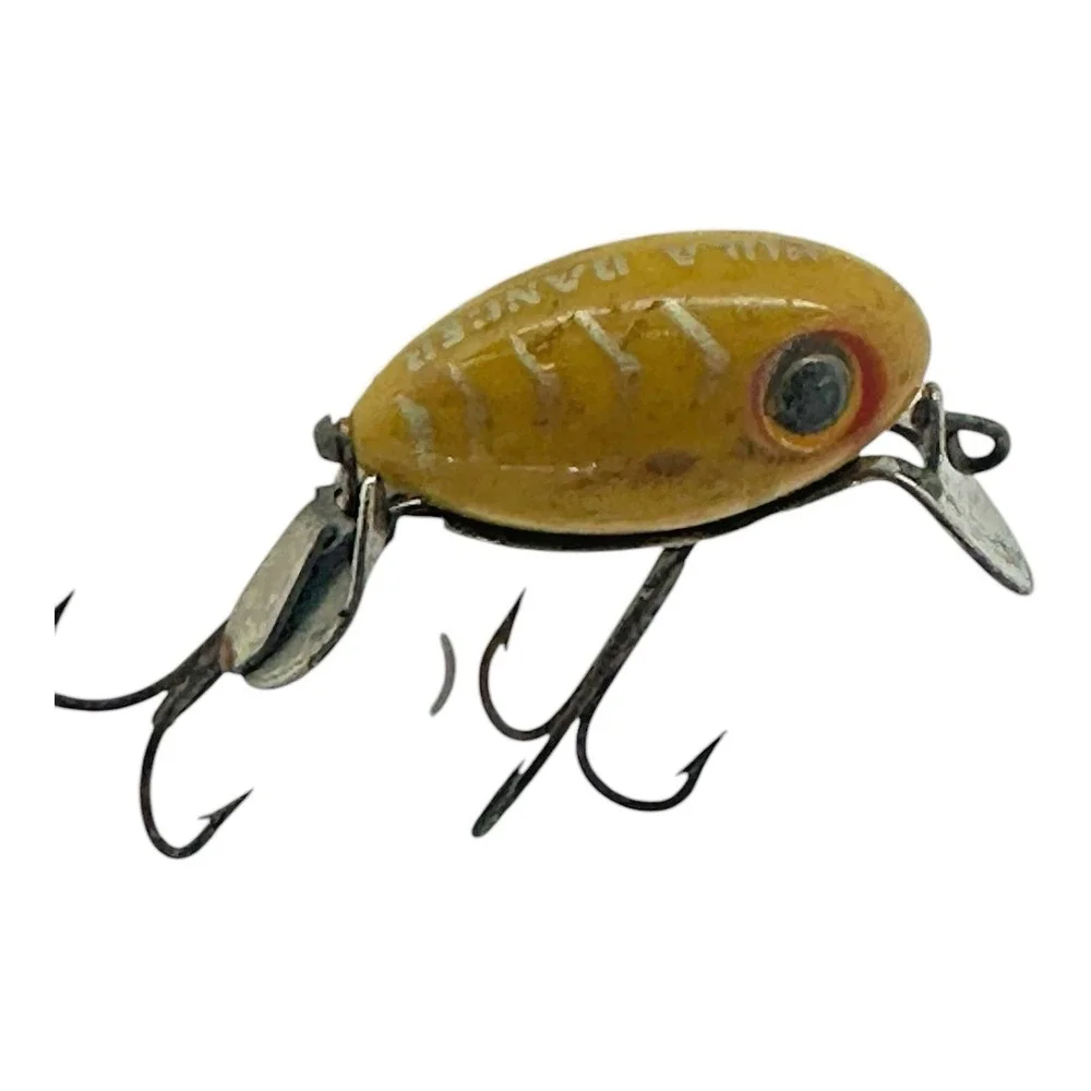 Fred Arbogast Hula Dancer Fishing Lure Yellow 50s/60s FAIR CONDITION Vintage